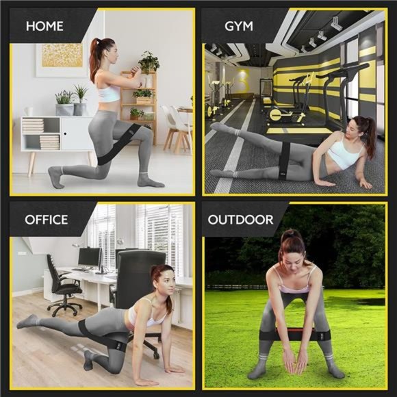 Fabric Resistance Bands for Working Out - Booty Bands for Women and Men - Picture 5 of 6